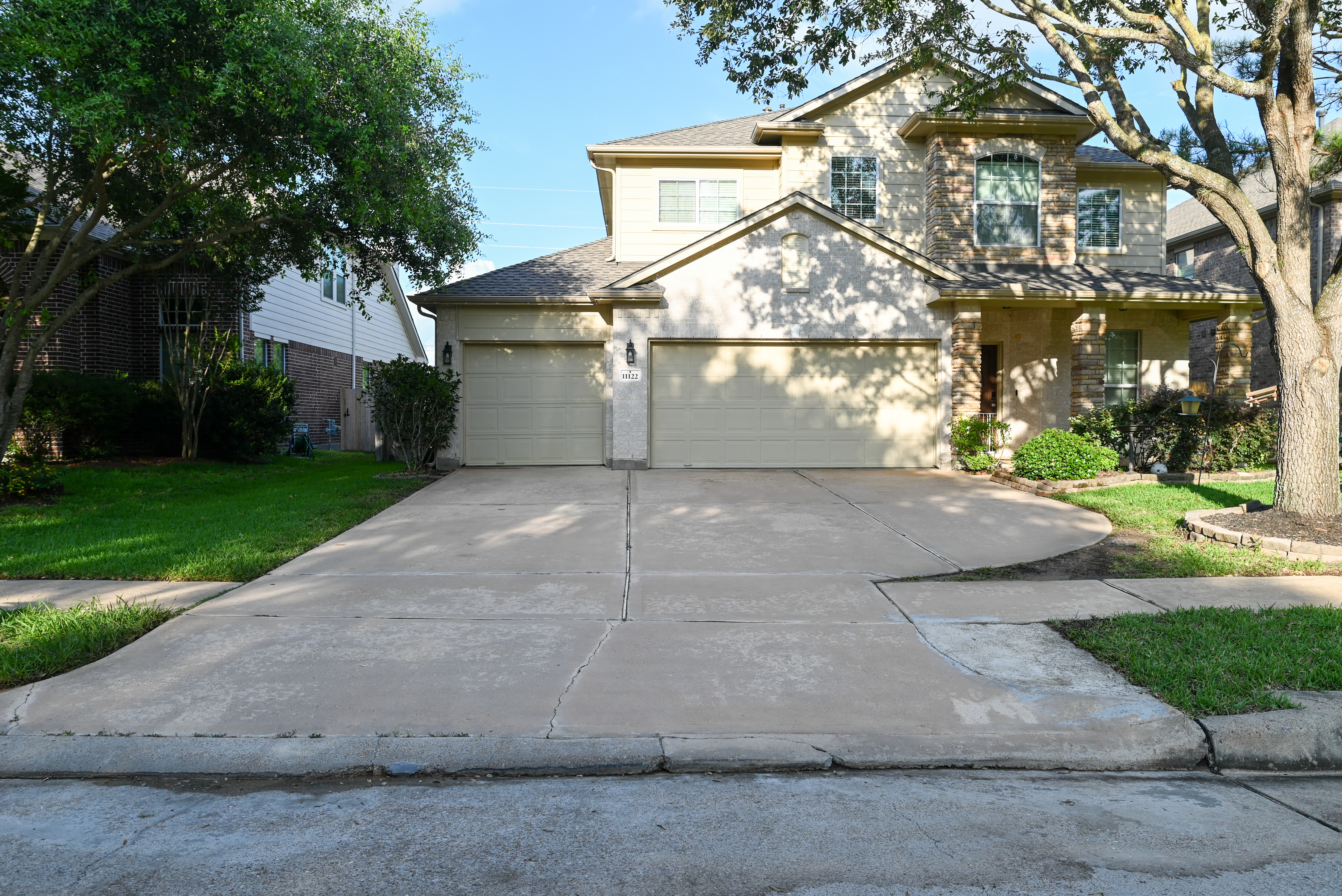 Driveway after